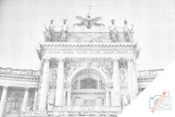  PontPöttyöző - Hofburg, Bécs Méret: 40x60cm, Keretezés: Kartonlemezen, Szín: Fekete