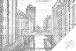  PontPöttyöző - Hamburg, Németország Méret: 40x60cm, Keretezés: Műanyagtáblával, Szín: Piros