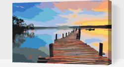  Festés számok szerint - Napfelkelte Méret: 40x60cm, Keretezés: Műanyagtáblával