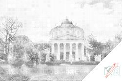  PontPöttyöző - Román Athenaeum Méret: 40x60cm, Keretezés: Műanyagtáblával, Szín: Kék