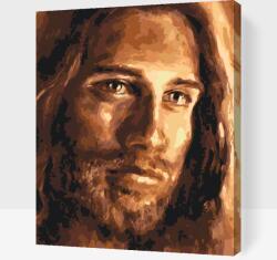  Festés számok szerint - Jézus Krisztus Méret: 40x50cm, Keretezés: Fatáblával