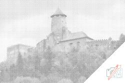  PontPöttyöző - Ólubló vára, Szlovákia Méret: 40x60cm, Keretezés: Műanyagtáblával, Szín: Kék