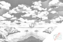  PontPöttyöző - Tenger morajlása Méret: 40x60cm, Keretezés: Műanyagtáblával, Szín: Fekete