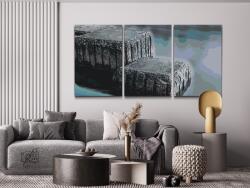  Festés számok szerint - Sziklák vizen (3 db-os készlet) Méret: 40x60cm (3db), Keretezés: Kartonlemezen