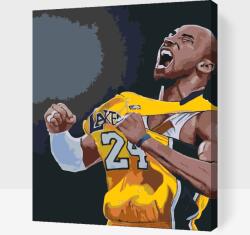  Festés számok szerint - Kobe Bryant 2 Méret: 40x50cm, Keretezés: Műanyagtáblával