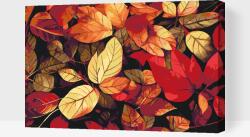 Festés számok szerint - Színes ősz Méret: 40x60cm, Keretezés: Kartonlemezen