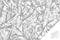  PontPöttyöző - Művészi kép Méret: 40x60cm, Keretezés: Műanyagtáblával, Szín: Kék