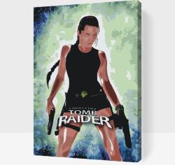  Festés számok szerint - Lara Croft - Tomb Raider Méret: 40x60cm, Keretezés: Műanyagtáblával