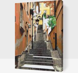 Festés számok szerint - Varsói óváros, Lengyelország 2 Méret: 40x60cm, Keretezés: Műanyagtáblával