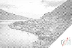  PontPöttyöző - Garda, Olaszország Méret: 40x60cm, Keretezés: Kartonlemezen, Szín: Zöld