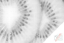  PontPöttyöző - Kivi háttér Méret: 40x60cm, Keretezés: Műanyagtáblával, Szín: Zöld