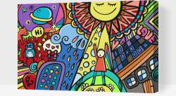  Festés számok szerint - Képregényváros Méret: 40x60cm, Keretezés: Műanyagtáblával