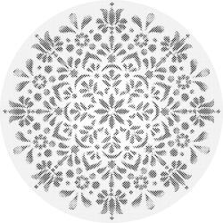 PontPöttyöző - Mandala17 Méret: 50x50cm, Keretezés: Műanyagtáblával, Szín: Fekete