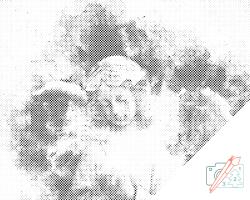  PontPöttyöző - Könnyező angyal Méret: 30x40cm, Keretezés: Műanyagtáblával, Szín: Piros