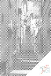  PontPöttyöző - Varsói óváros, Lengyelország 2 Méret: 40x60cm, Keretezés: Kartonlemezen, Szín: Fekete