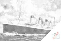  PontPöttyöző - Titanic Méret: 40x60cm, Keretezés: Kartonlemezen, Szín: Piros