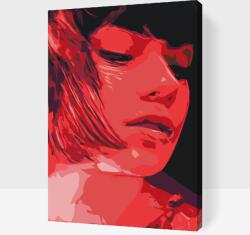  Festés számok szerint - Vöröslő arc Méret: 40x60cm, Keretezés: Műanyagtáblával