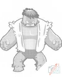  PontPöttyöző - Hulk 2 Méret: 30x40cm, Keretezés: Kartonlemezen, Szín: Piros