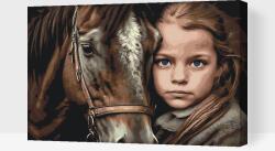  Festés számok szerint - Elválaszthatatlan barátok Méret: 40x60cm, Keretezés: Kartonlemezen