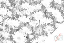  PontPöttyöző - Százszorszép a réten Méret: 40x60cm, Keretezés: Kartonlemezen, Szín: Zöld