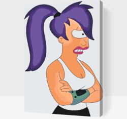 Festés számok szerint - Futurama Leela Méret: 40x60cm, Keretezés: Műanyagtáblával