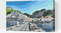 Festés számok szerint - Amalfi, Olaszország Méret: 40x60cm, Keretezés: Műanyagtáblával