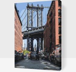  Festés számok szerint - Brooklyn híd Méret: 40x60cm, Keretezés: Műanyagtáblával