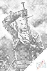  PontPöttyöző - Witcher Méret: 40x60cm, Keretezés: Kartonlemezen, Szín: Kék