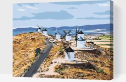 Festés számok szerint - Szélmalmok, Toledo 2 Méret: 40x50cm, Keretezés: Műanyagtáblával