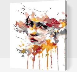 Festés számok szerint - Titokzatos arc Méret: 40x50cm, Keretezés: Kartonlemezen