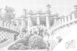 PontPöttyöző - Güell park, Barcelona 4 Méret: 40x60cm, Keretezés: Műanyagtáblával, Szín: Piros