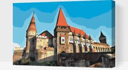  Festés számok szerint - Vajdahunyadi vár, Románia 2 Méret: 40x60cm, Keretezés: Műanyagtáblával