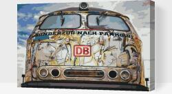  Festés számok szerint - A Deutsche Bahn vonata Méret: 40x60cm, Keretezés: Műanyagtáblával