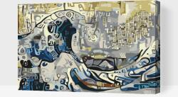  Festés számok szerint - Tenger hullámai Méret: 40x60cm, Keretezés: Kartonlemezen