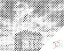  PontPöttyöző - Bundestag Méret: 30x40cm, Keretezés: Kartonlemezen, Szín: Kék