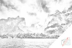  PontPöttyöző - Königssee tó, Németország Méret: 40x60cm, Keretezés: Kartonlemezen, Szín: Kék