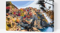 Festés számok szerint - Cinque Terre Méret: 40x60cm, Keretezés: Műanyagtáblával