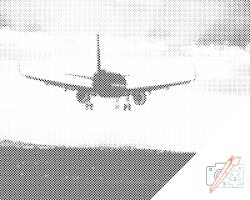  PontPöttyöző - Repülés naplementében Méret: 30x40cm, Keretezés: Műanyagtáblával, Szín: Piros