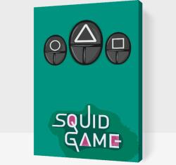 Festés számok szerint - Squid game - Jelek 2 Méret: 40x60cm, Keretezés: Kartonlemezen