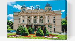  Festés számok szerint - Juliusz Słowacki színház Krakkóban Méret: 40x60cm, Keretezés: Kartonlemezen