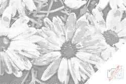  PontPöttyöző - Őszirózsa Méret: 40x60cm, Keretezés: Kartonlemezen, Szín: Fekete