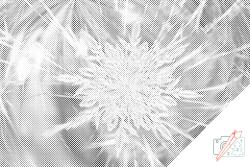  PontPöttyöző - Jégvirág Méret: 40x60cm, Keretezés: Műanyagtáblával, Szín: Piros