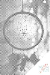  PontPöttyöző - Álomfogó Méret: 40x60cm, Keretezés: Műanyagtáblával, Szín: Kék