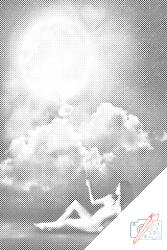  PontPöttyöző - A hold ura Méret: 40x60cm, Keretezés: Műanyagtáblával, Szín: Fekete