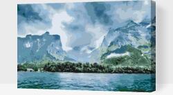  Festés számok szerint - Königssee tó, Németország Méret: 40x60cm, Keretezés: Műanyagtáblával
