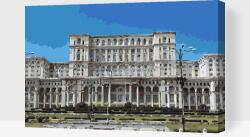 Festés számok szerint - Parlament Palotája, Bukarest Méret: 40x60cm, Keretezés: Fatáblával