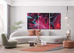  Festés számok szerint - Absztrakt háttér (3 db-os készlet) Méret: 40x60cm (3db), Keretezés: Műanyagtáblával
