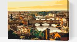 Festés számok szerint - Városkép - Firenze 2 Méret: 40x60cm, Keretezés: Fatáblával