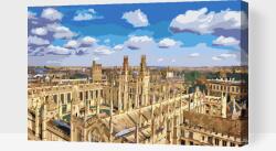 Festés számok szerint - Oxfordi Egyetem 2 Méret: 40x60cm, Keretezés: Fatáblával