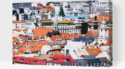 Festés számok szerint - Pozsonyi városkép Méret: 40x60cm, Keretezés: Műanyagtáblával